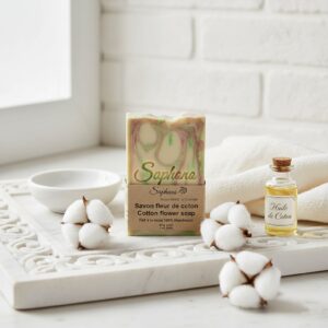 Cotton flower soap
