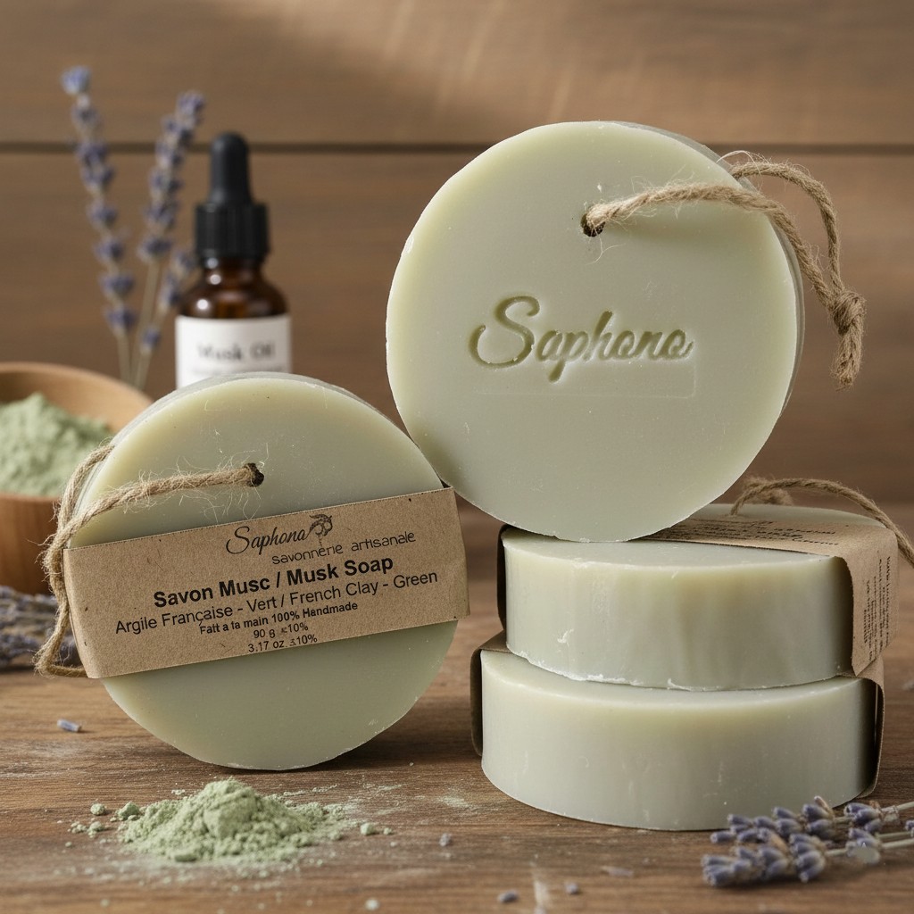 Musk Soap / French Clay - Green - Image 4