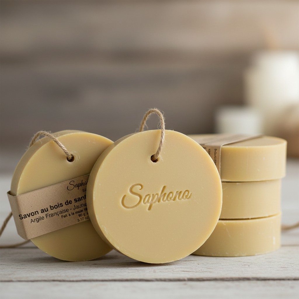 Sandalwood Soap / French Clay - Yellow - Image 3