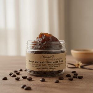 Moroccan Soap With Coffee Grounds
